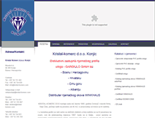 Tablet Screenshot of kristal-komerc.com